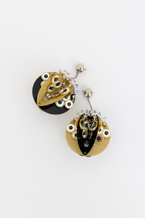 Orecchini Pailettes Ricamo Earrings
