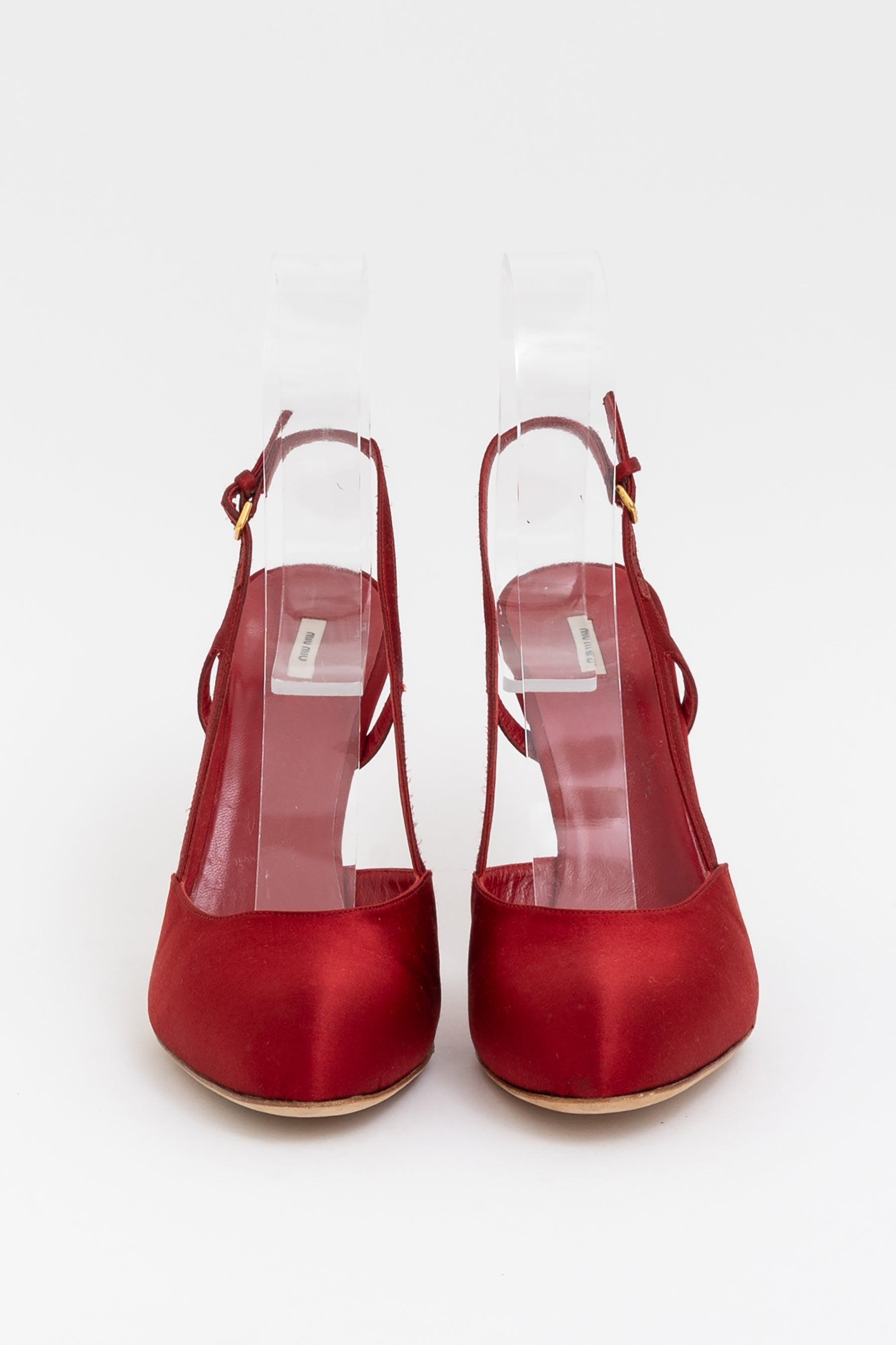 Satin Slingback Heels