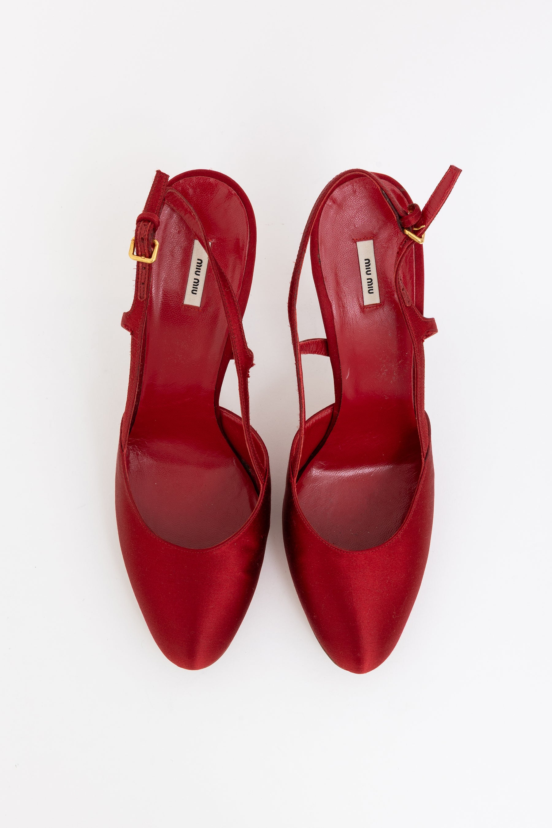 Satin Slingback Heels