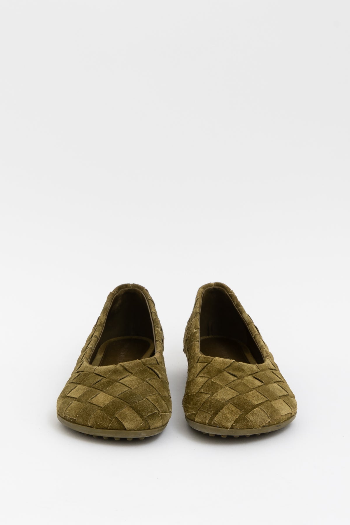 Atomic Intrecciato Suede Ballet Flats