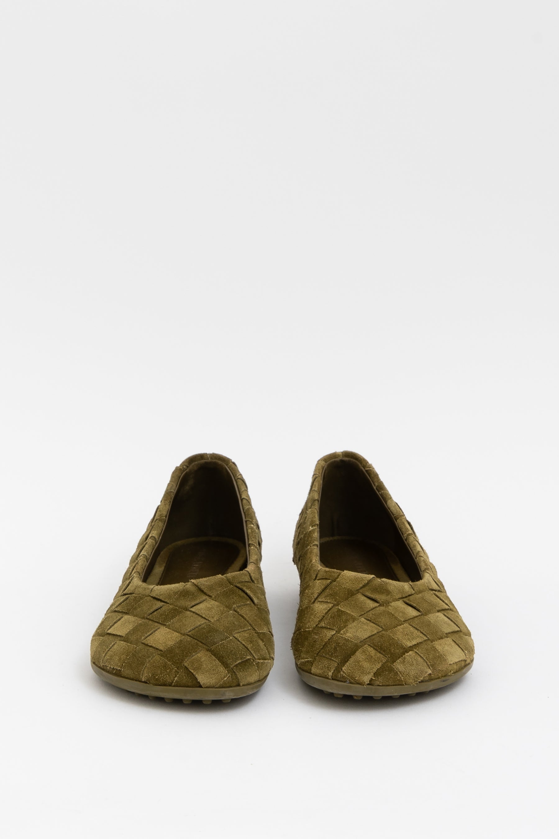 Atomic Intrecciato Suede Ballet Flats