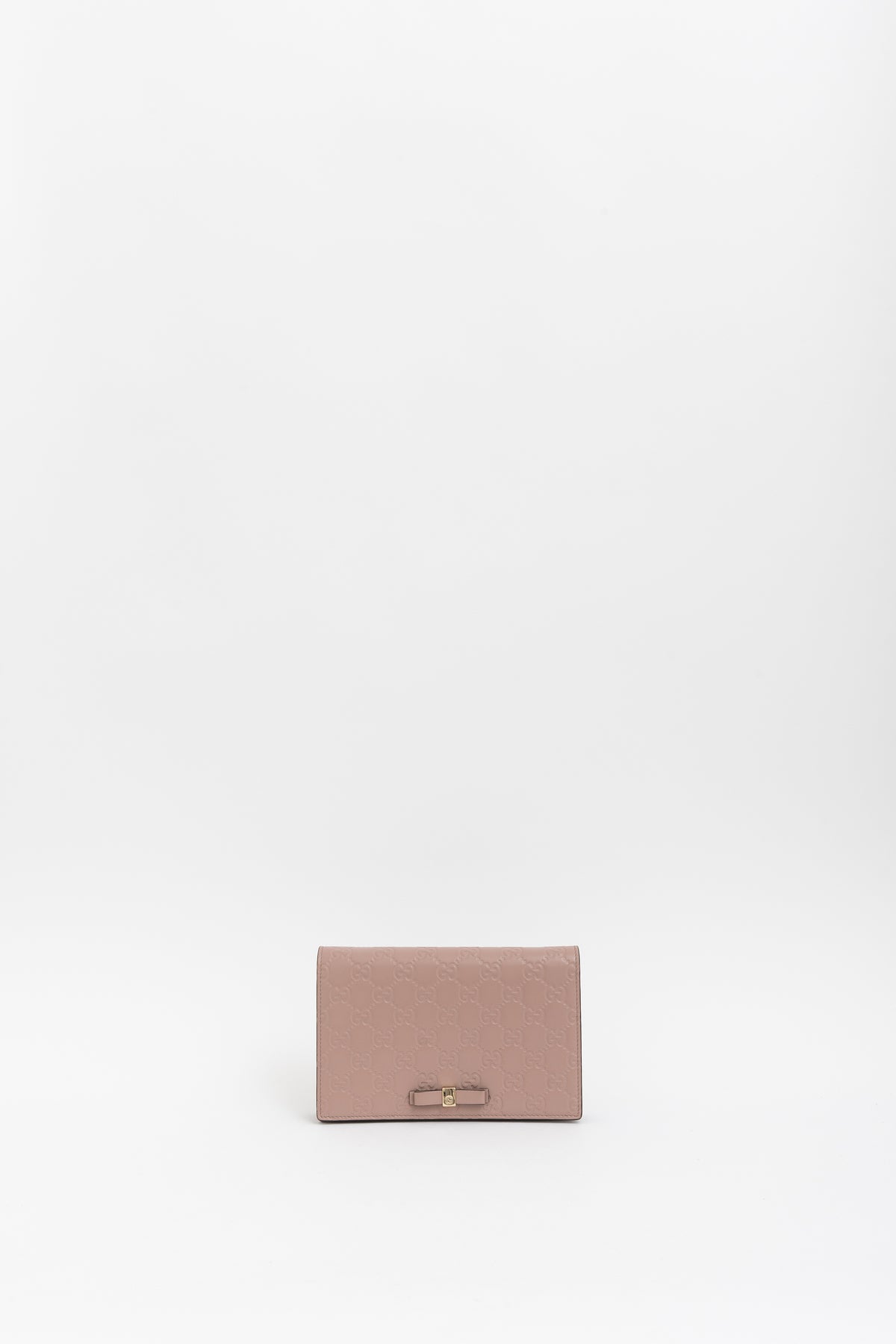 Guccissima Bow Flap Wallet on Chain