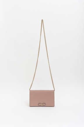 Guccissima Bow Flap Wallet on Chain