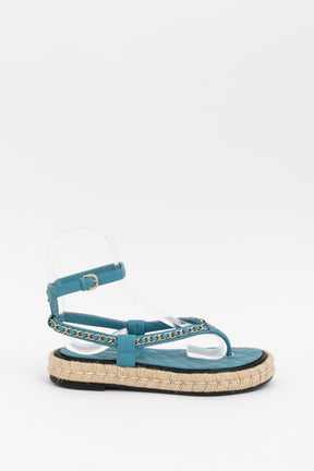 Chain Espadrille Thongs