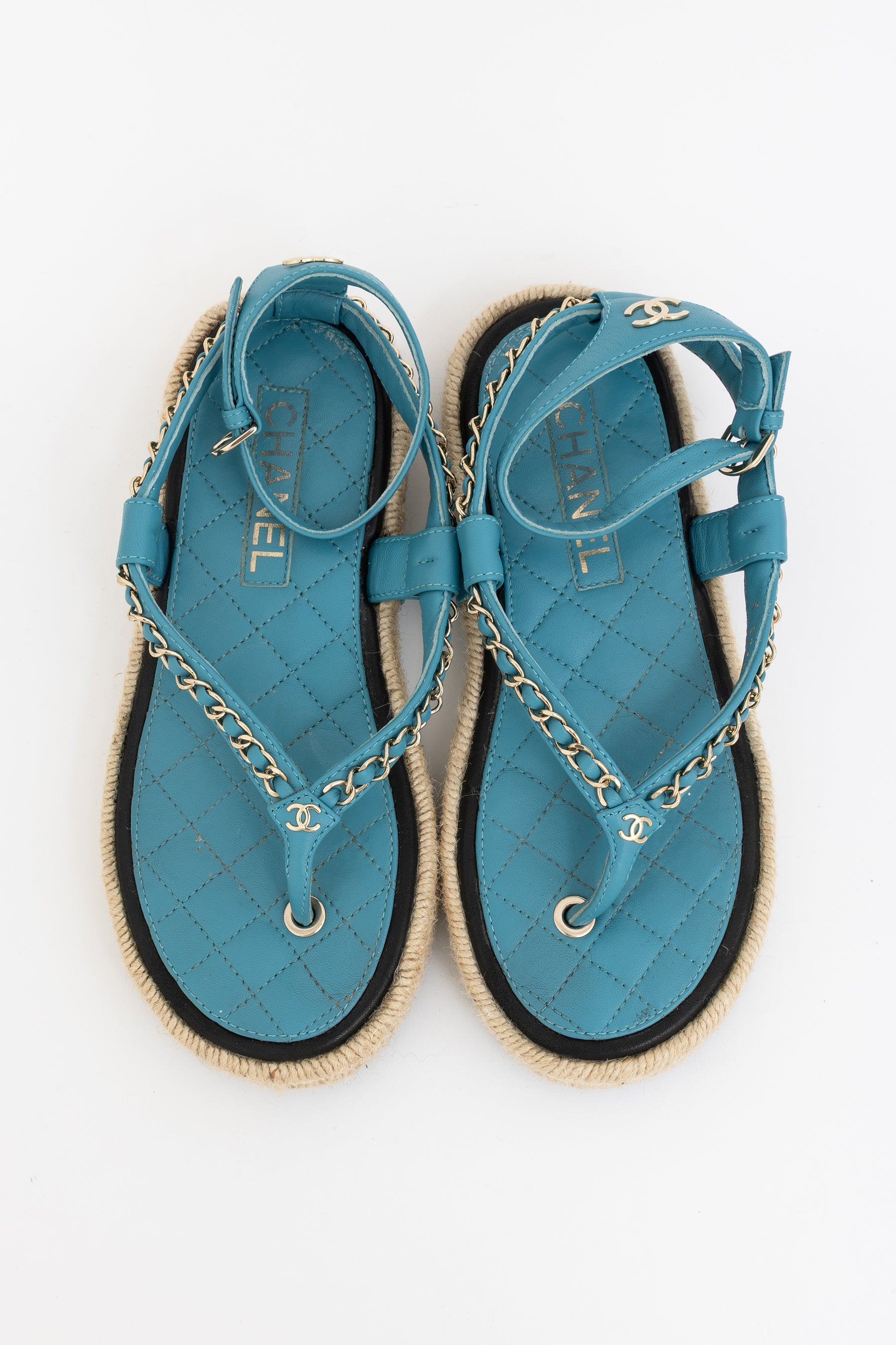 Chain Espadrille Thongs