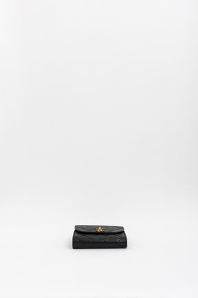 Vintage Quilted Two-Tone Logo Shoulder Bag