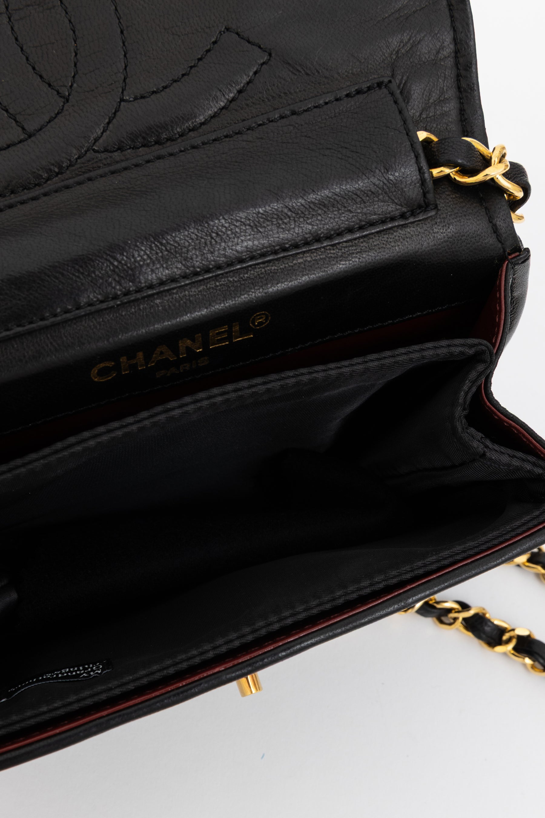 Vintage Quilted Two-Tone Logo Shoulder Bag