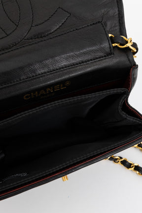 Vintage Quilted Two-Tone Logo Shoulder Bag