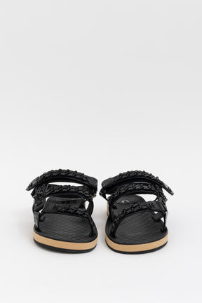 Interlocking CC Logo Slingback Sandals