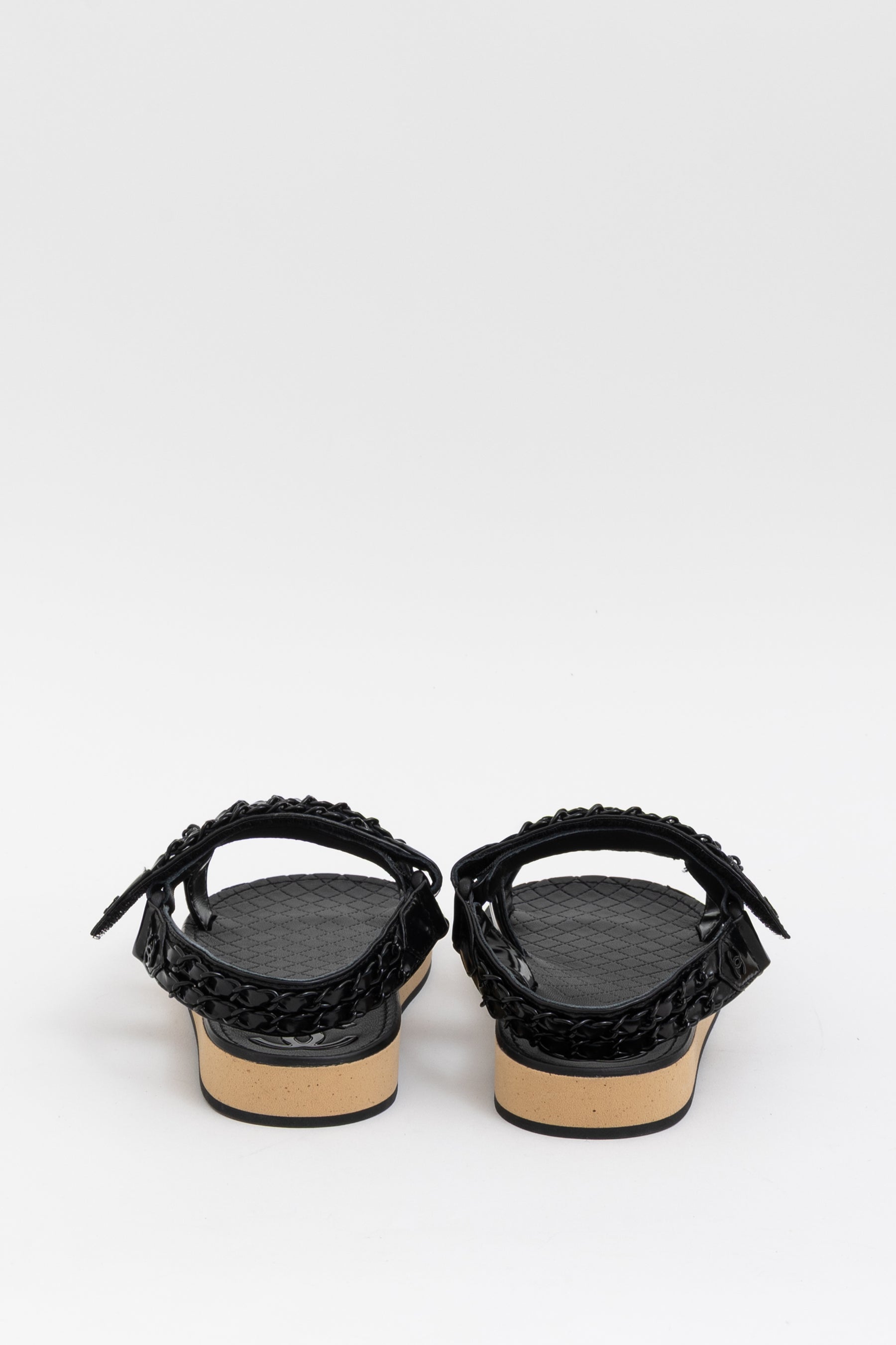 Interlocking CC Logo Slingback Sandals