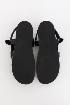 Interlocking CC Logo Slingback Sandals