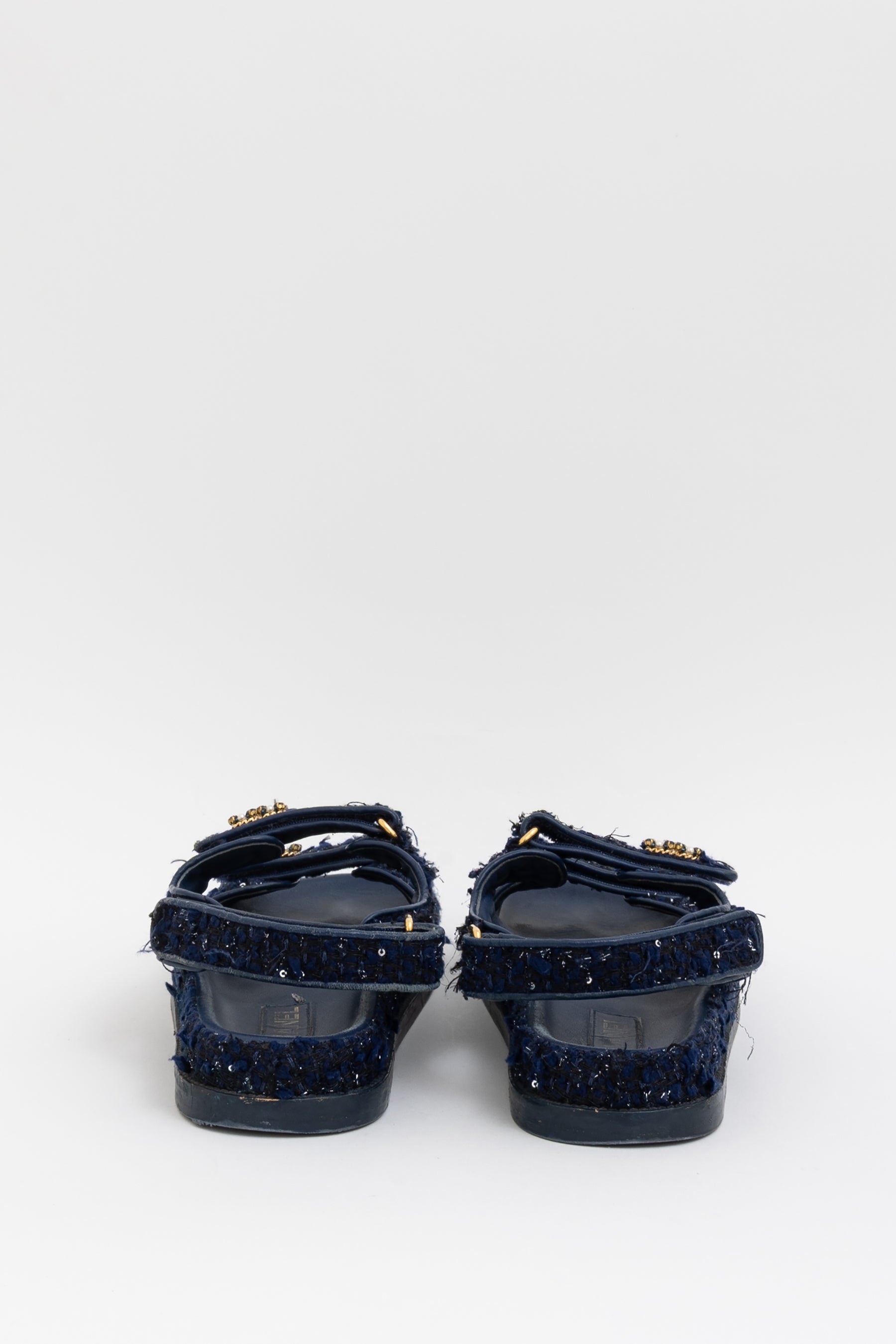 CC Tweed Dad Sandals