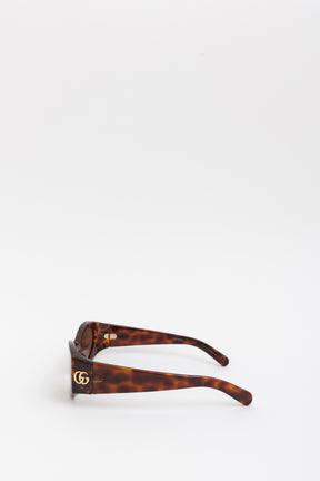 Tortoiseshell Cat-Eye Frame Sunglasses