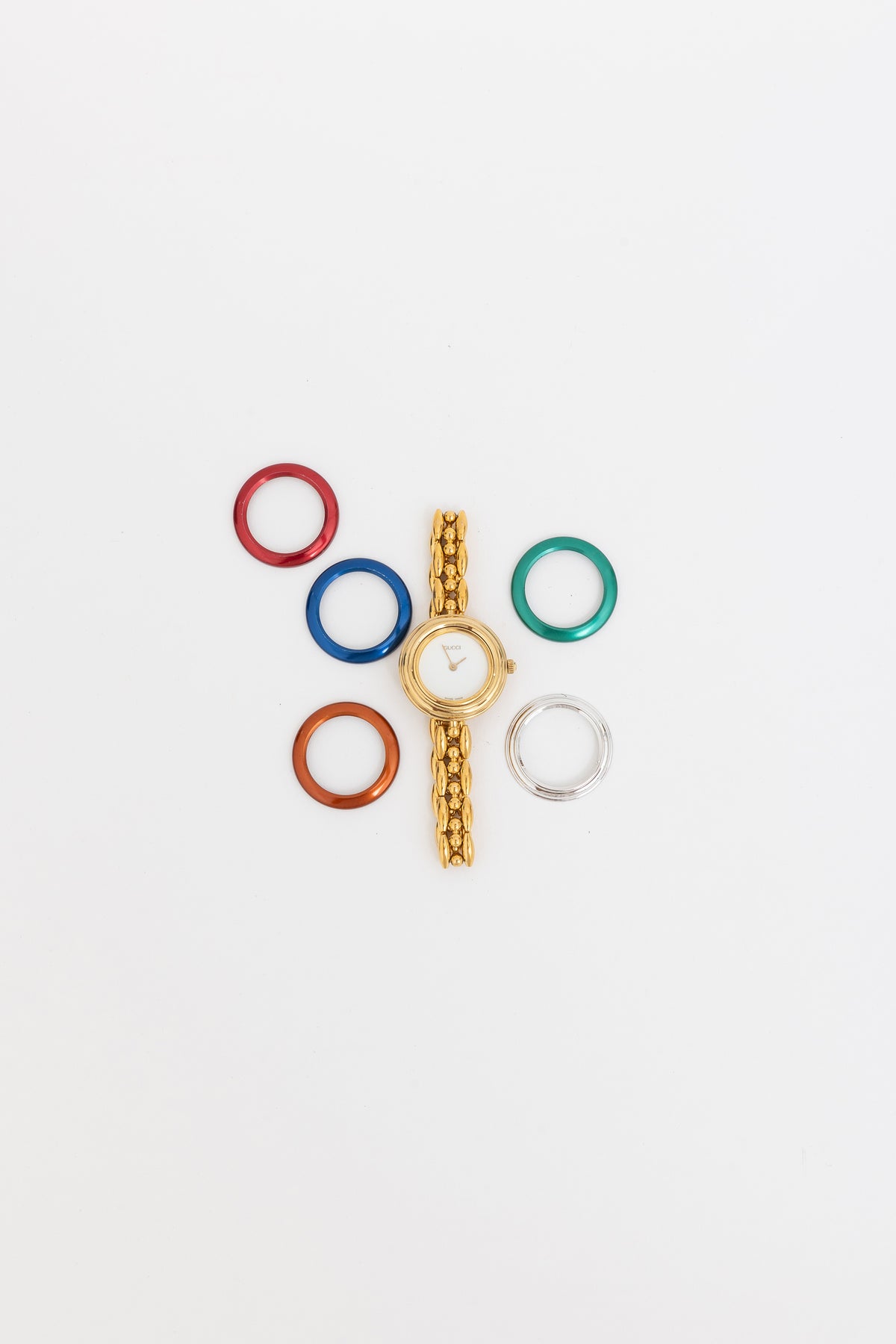 Vintage 11.12 Series Gold Plated Watch with 5 Interchangeable Bezels