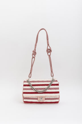 Stripe Jersey and Rope Flap Bag