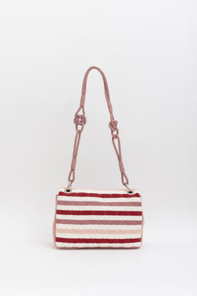 Stripe Jersey and Rope Flap Bag