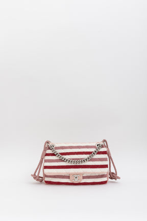 Stripe Jersey and Rope Flap Bag