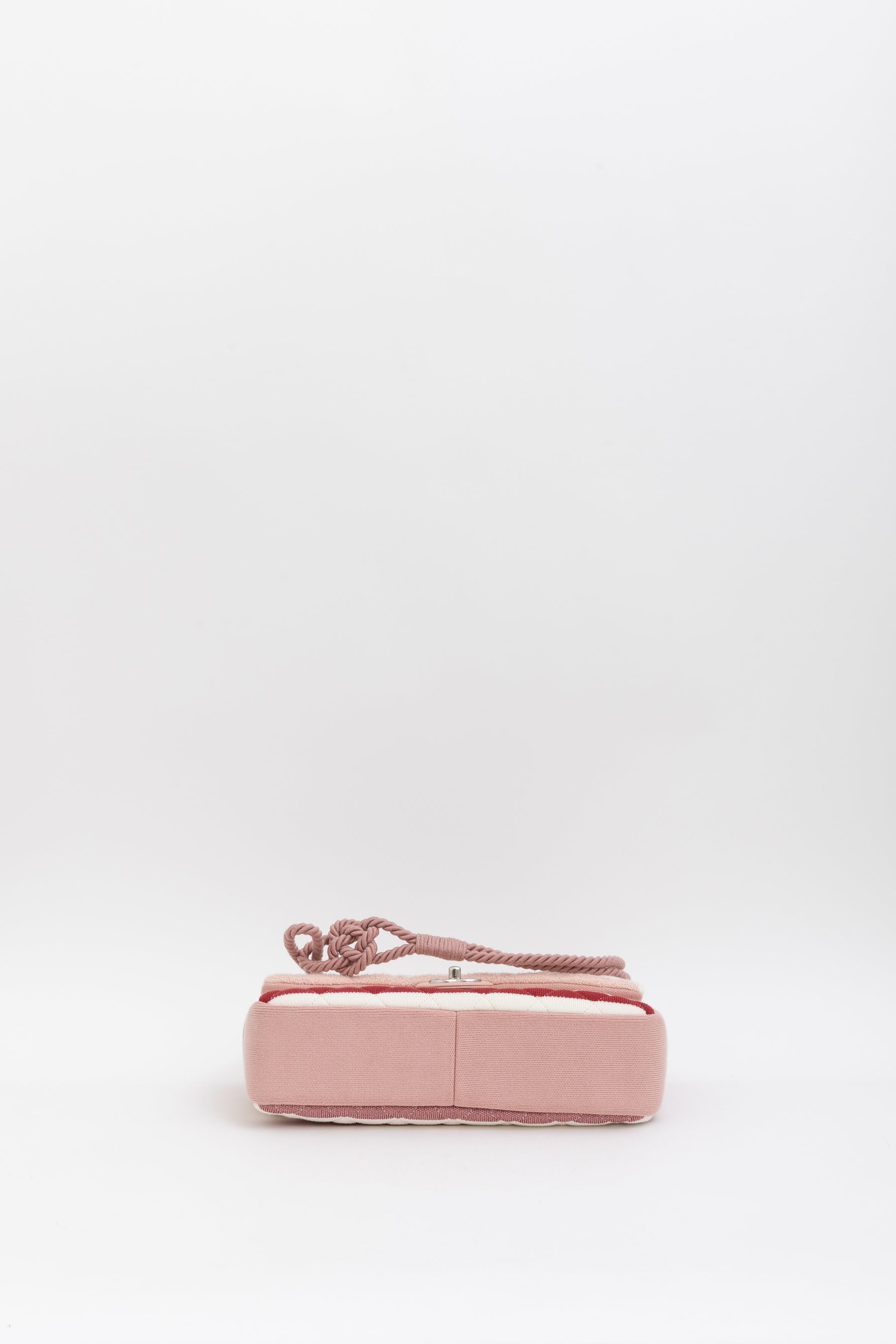 Stripe Jersey and Rope Flap Bag