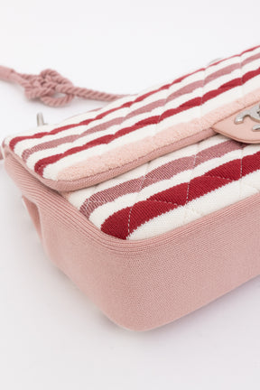 Stripe Jersey and Rope Flap Bag