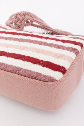 Stripe Jersey and Rope Flap Bag