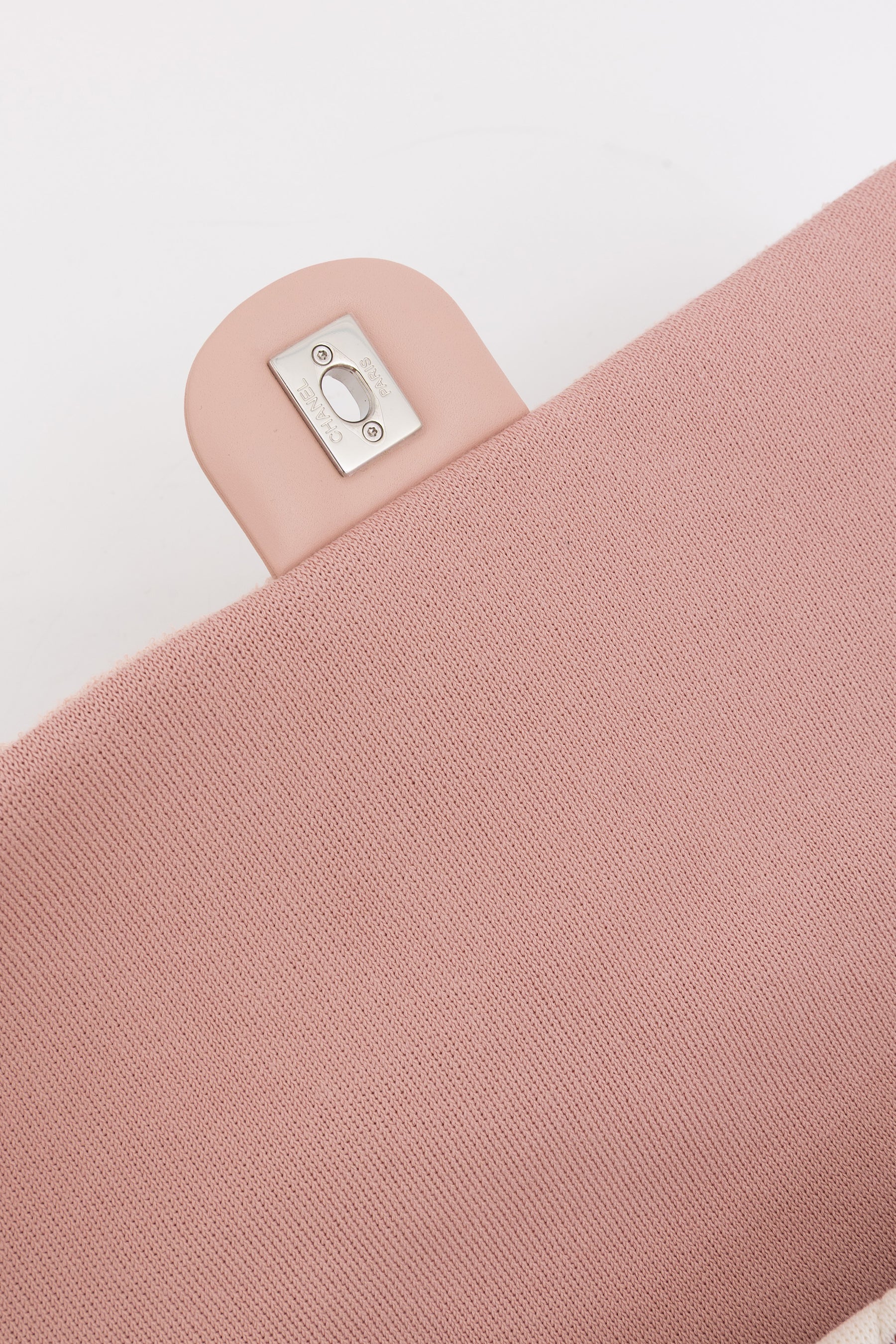 Stripe Jersey and Rope Flap Bag