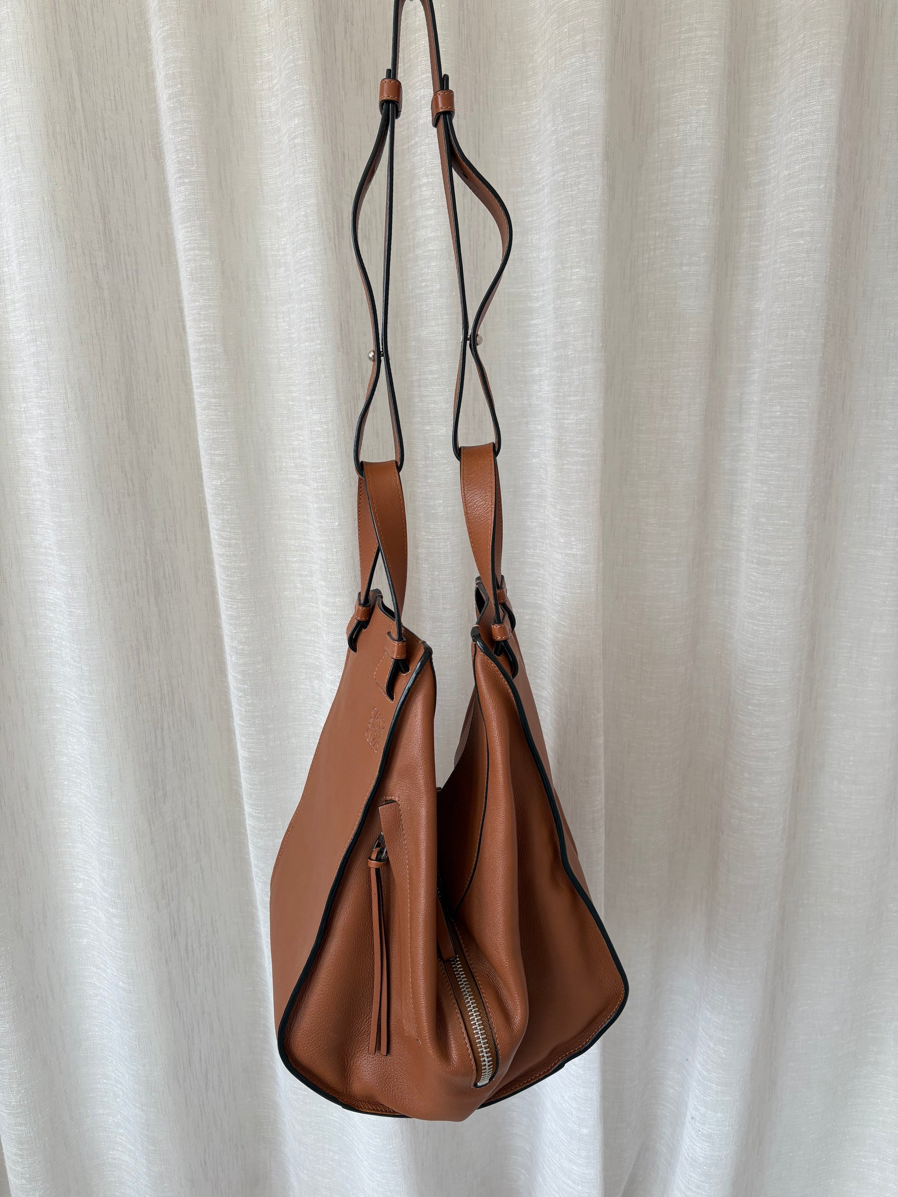 Loewe Tan Leather Large Hammock Bag