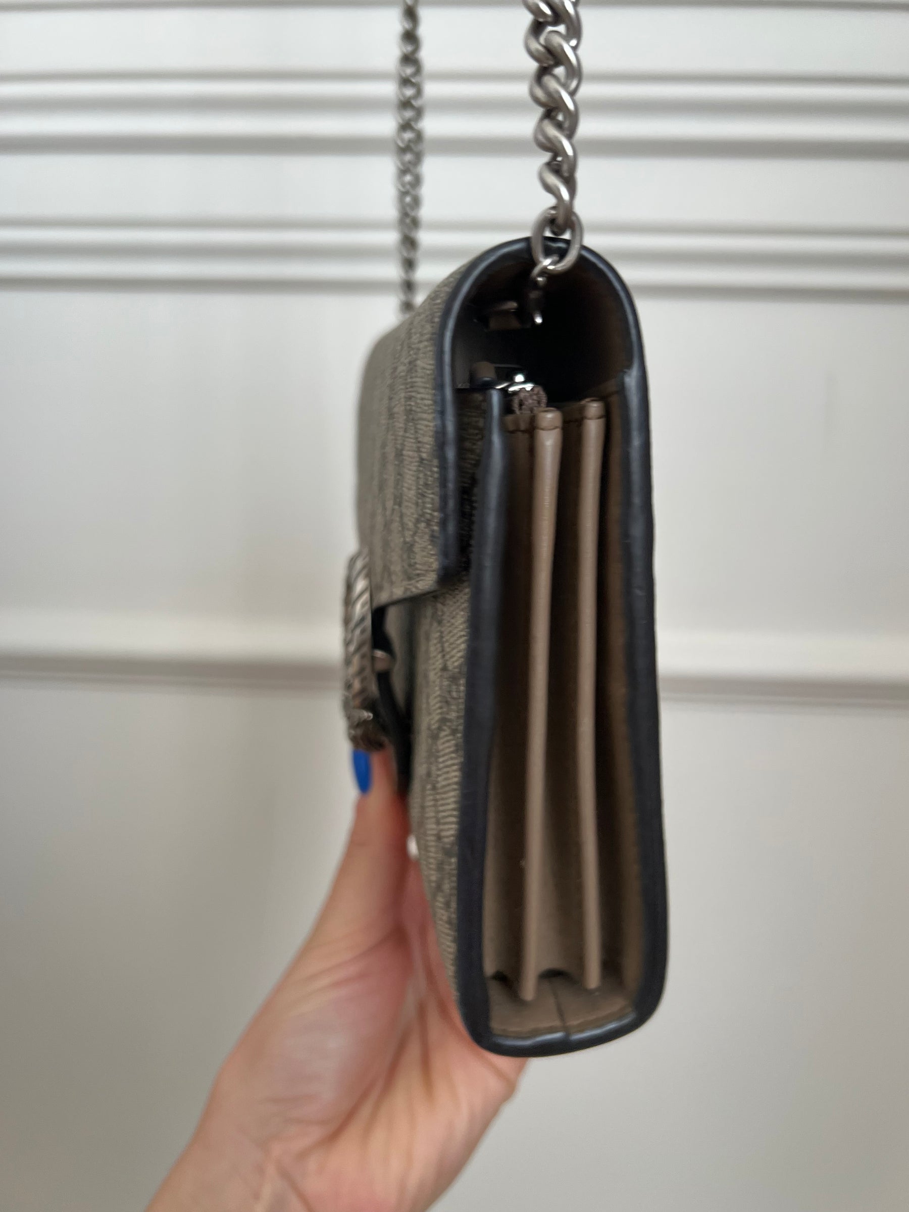 Gucci Dionysus GG Supreme Wallet on Chain