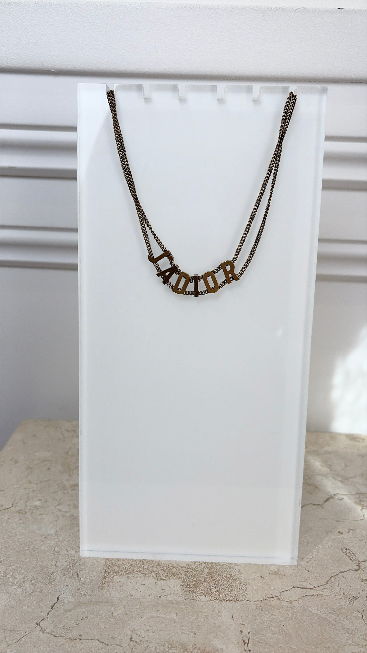 Dior Gold Tone J'adior Choker