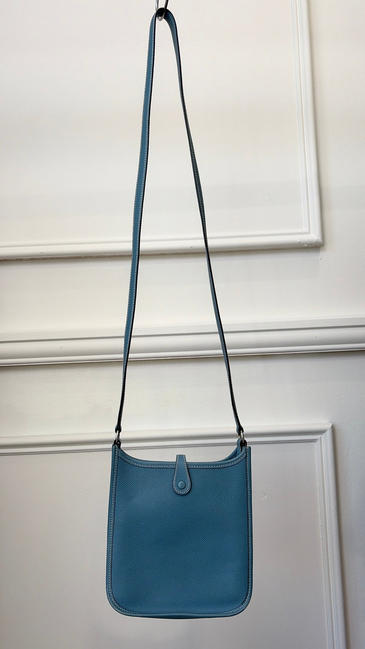 Hermès Blue Jean Mini Evelyn