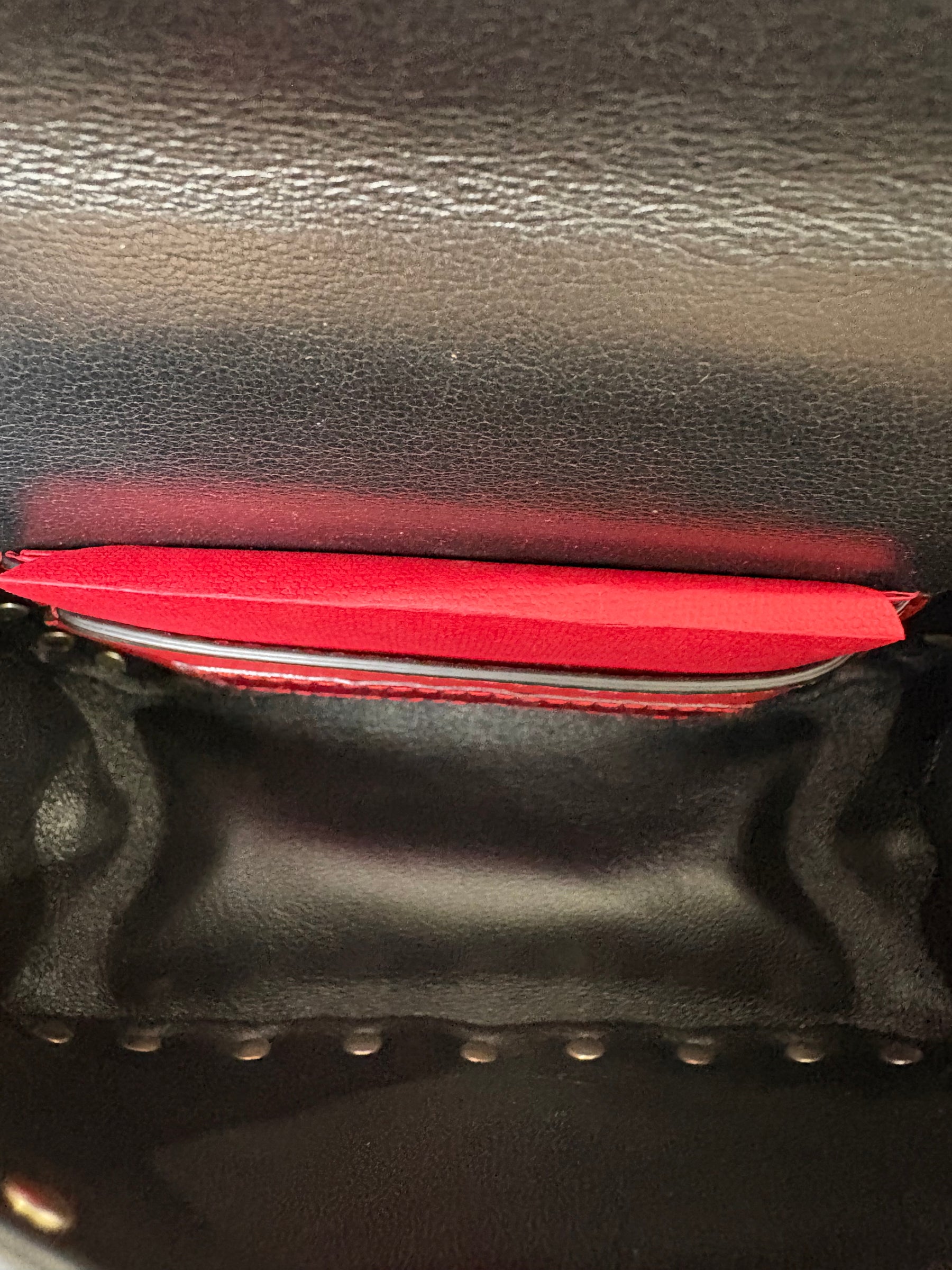Valentino Garavani Black Leather Mini Rockstud Spike Shoulder Bag