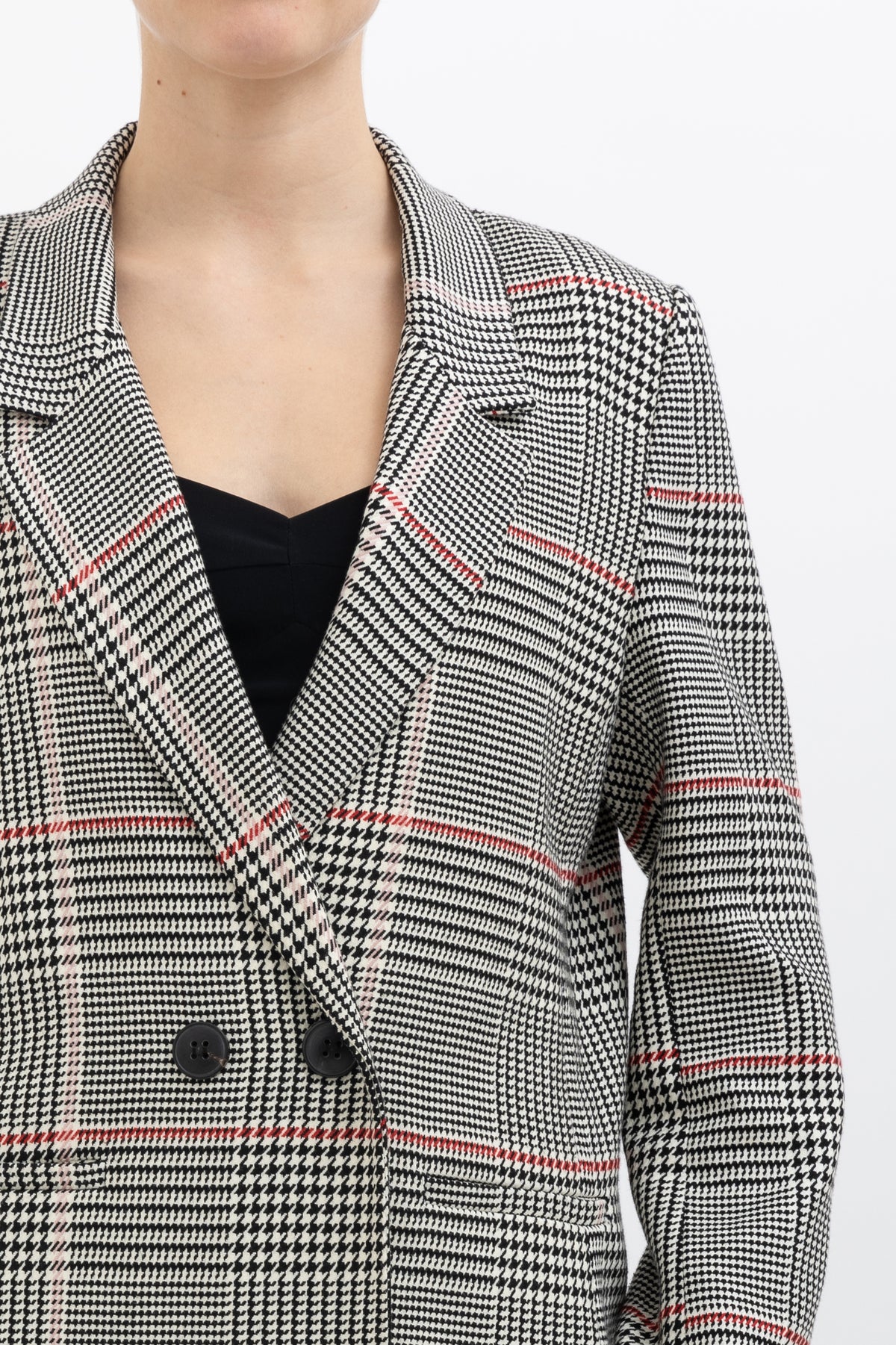 Houndstooth Check Blazer