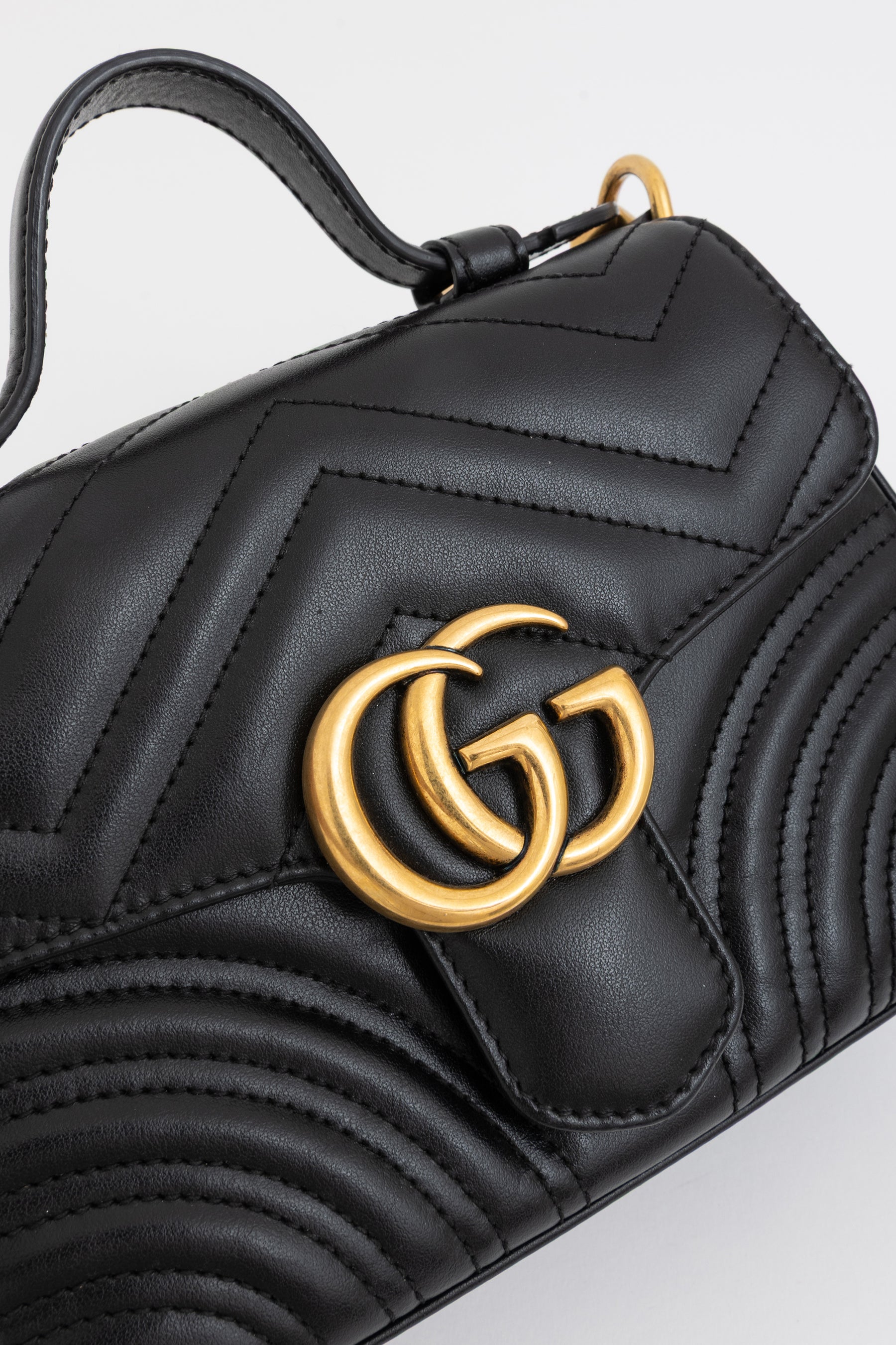 GG Marmont Mini Top Handle Bag