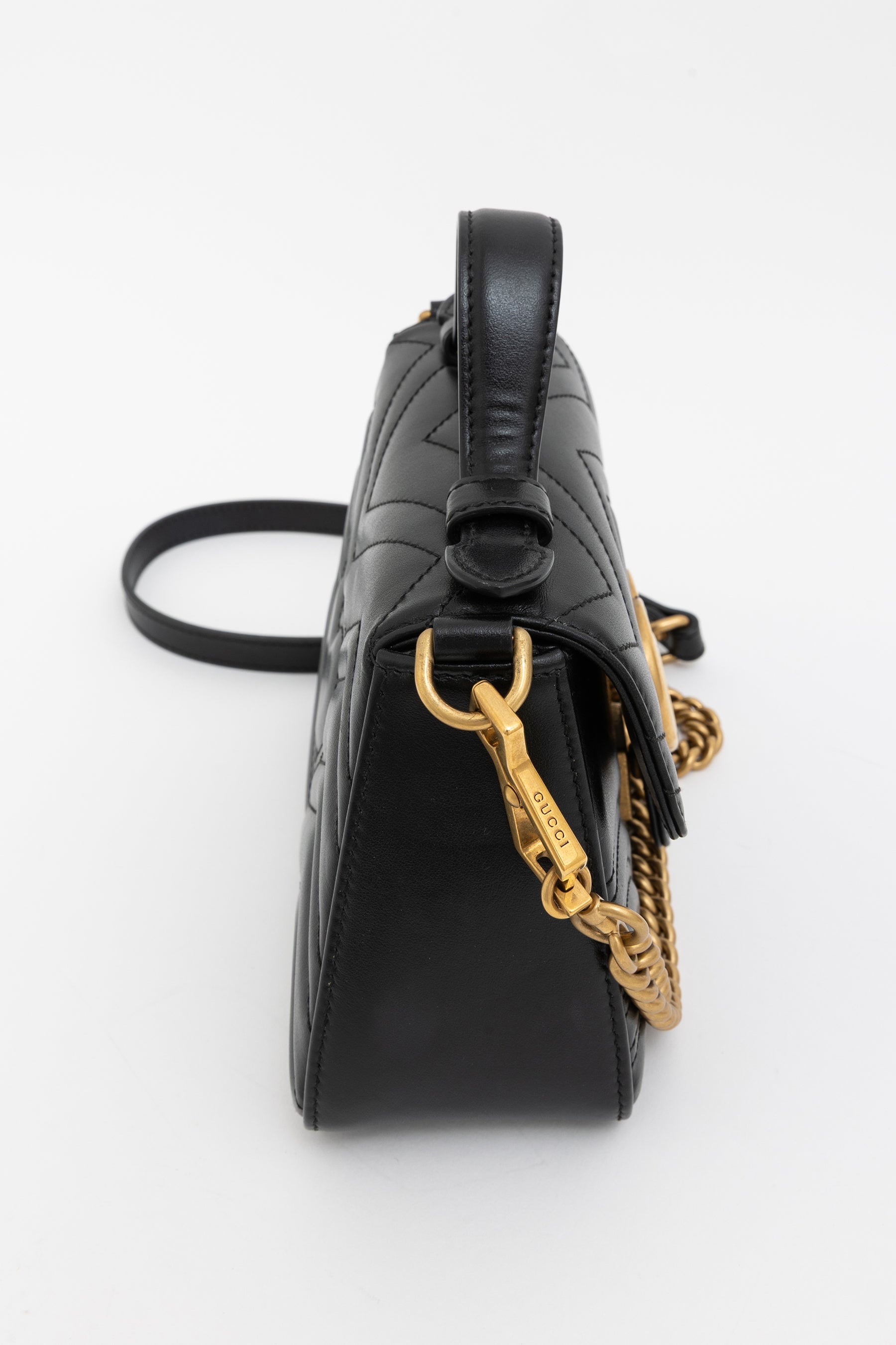 GG Marmont Mini Top Handle Bag