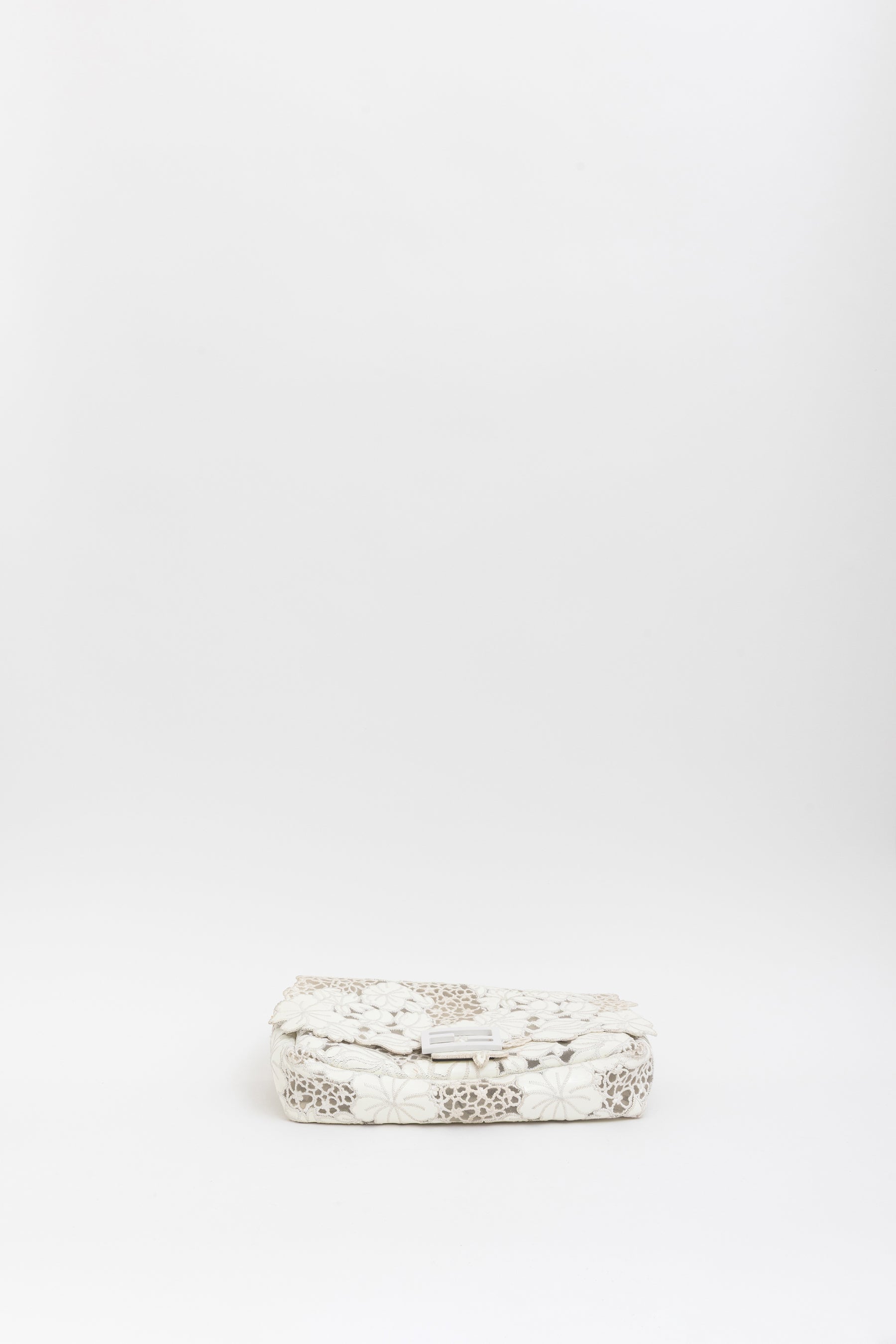 Embroidered Lace Baguette Bag