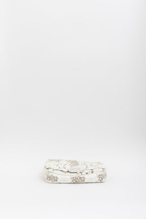 Embroidered Lace Baguette Bag