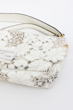 Embroidered Lace Baguette Bag