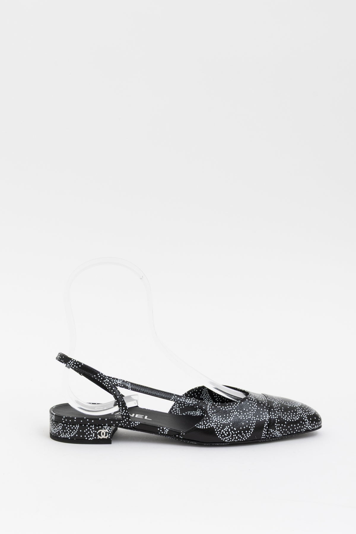 Interlocking CC Logo Slingback Flats