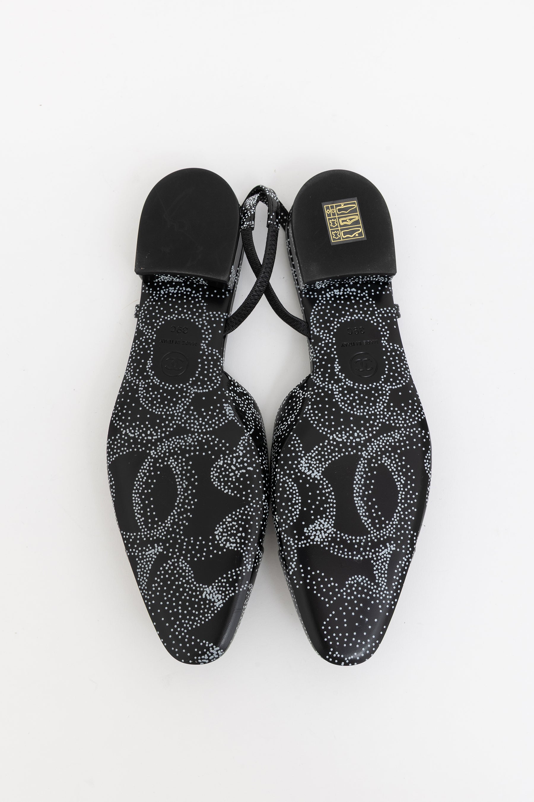 Interlocking CC Logo Slingback Flats