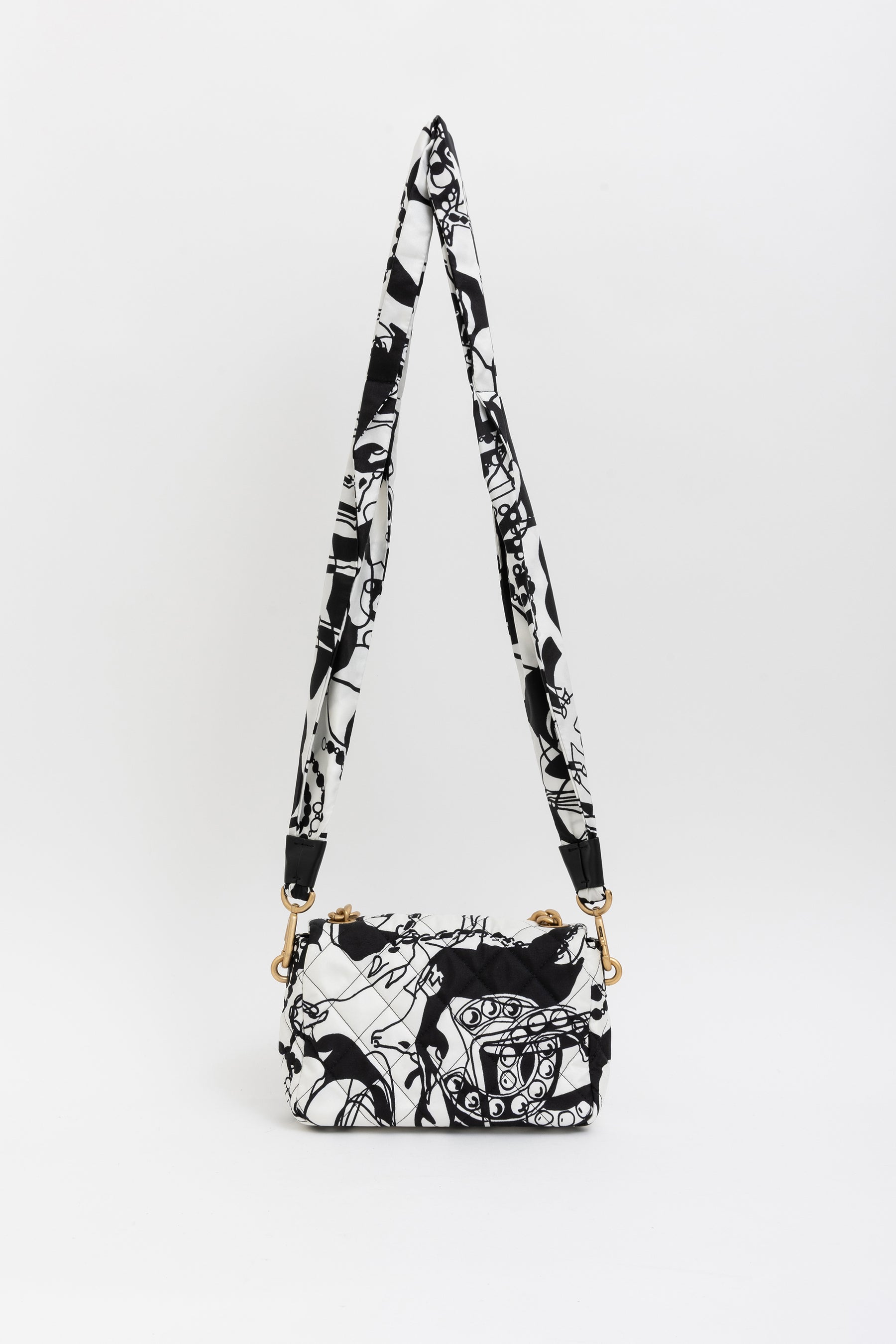 Mini Printed Deer Coco Flap Bag