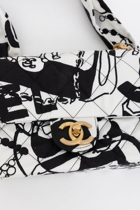 Mini Printed Deer Coco Flap Bag