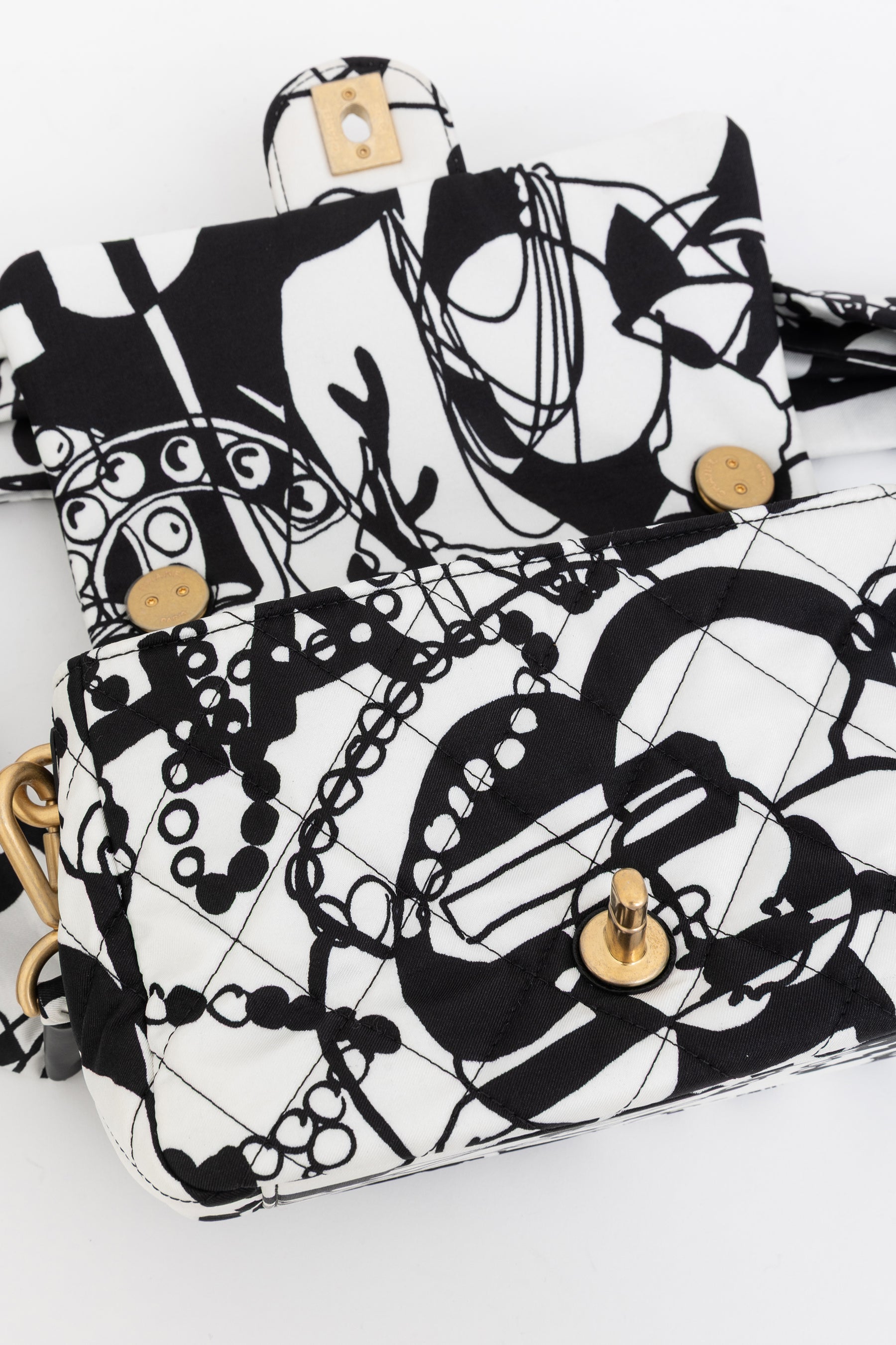 Mini Printed Deer Coco Flap Bag