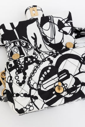 Mini Printed Deer Coco Flap Bag