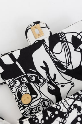Mini Printed Deer Coco Flap Bag
