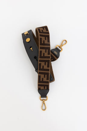 Strap You Brown Fabric Shoulder Strap