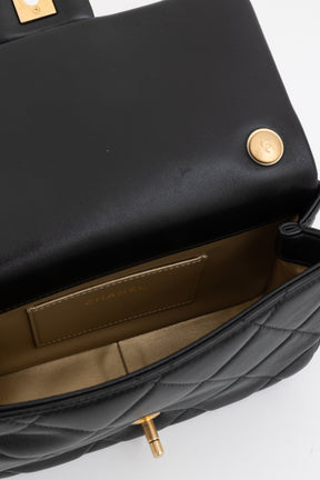 Small Flap Bag with Pearl Crush Chain