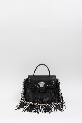 Medium La Medusa Fringe Leather Top Handle Bag