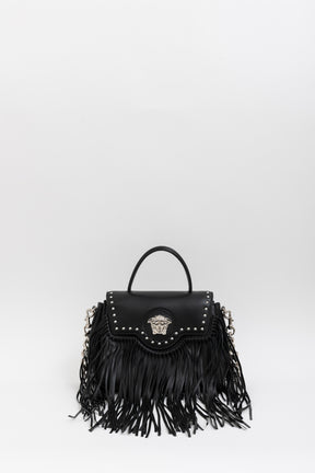 Medium La Medusa Fringe Leather Top Handle Bag