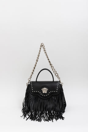Medium La Medusa Fringe Leather Top Handle Bag