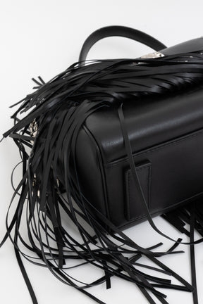 Medium La Medusa Fringe Leather Top Handle Bag