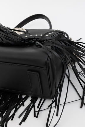 Medium La Medusa Fringe Leather Top Handle Bag